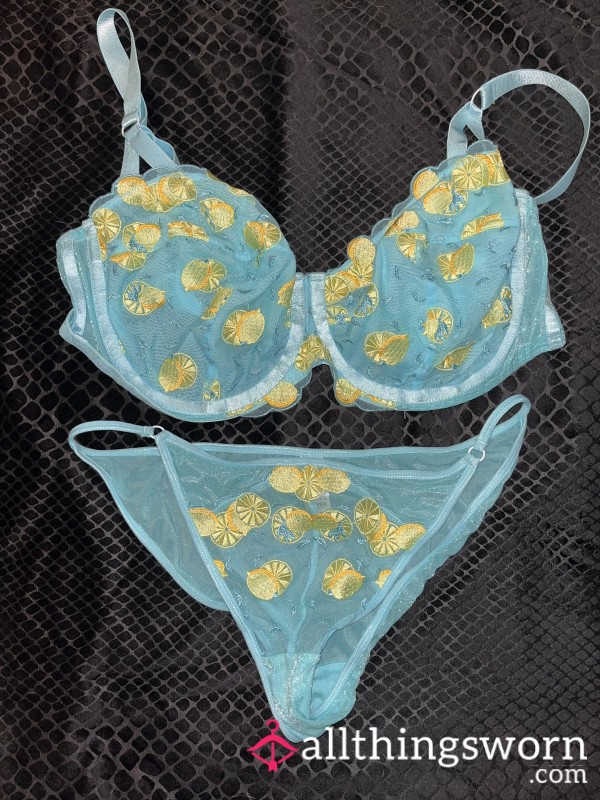 Blue&Yellow Lace Set