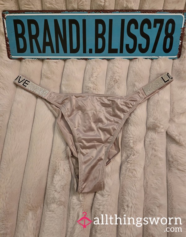 🫶Blush Satin Brazilian VS Panties🫶