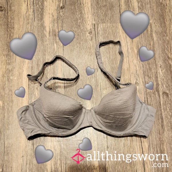 Body By Victoria Lightly Lined Demi Bra • Grey • 32 B • Owned For 7 Years