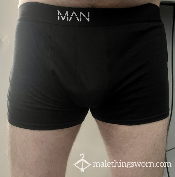 Boohoo MAN Black Cotton Boxers