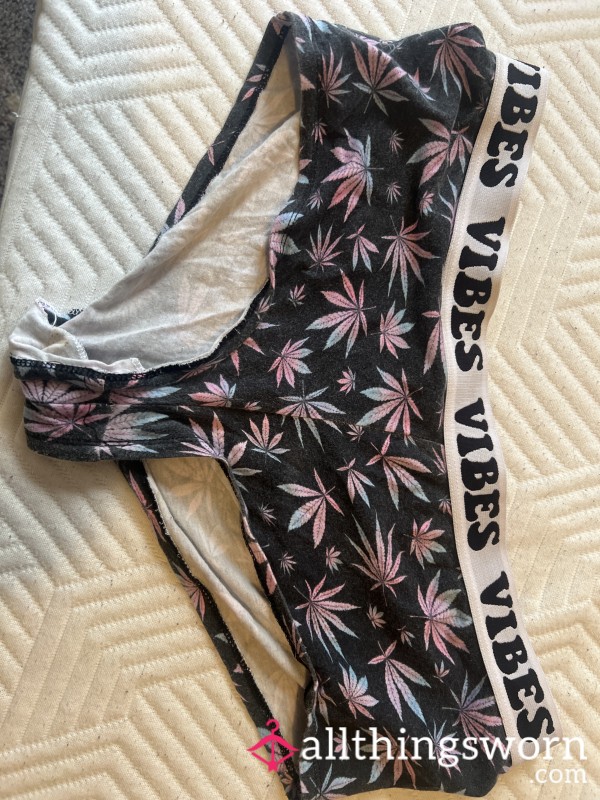 Booty Check Undies Weed Leaves