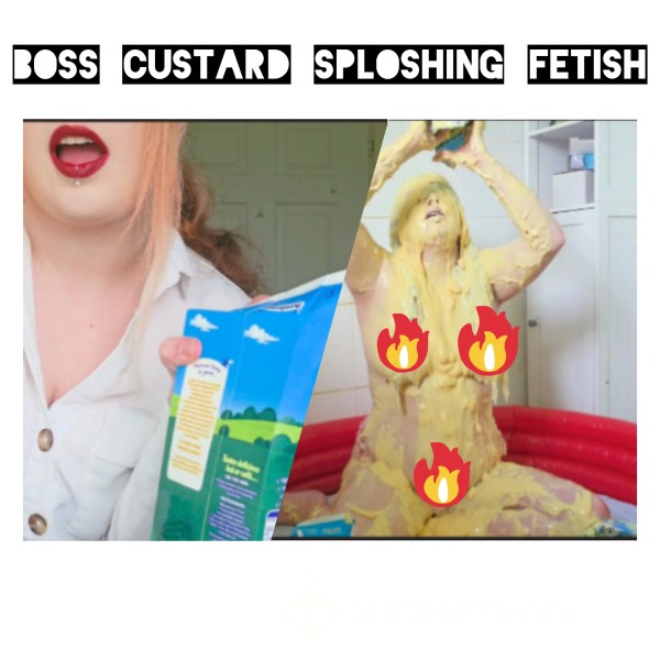 Boss WAM Sploshing Custard Fetish Video