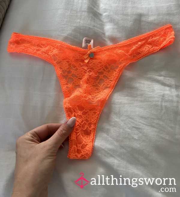 Boux Avenue Lace Orange Thong 🍊🔥