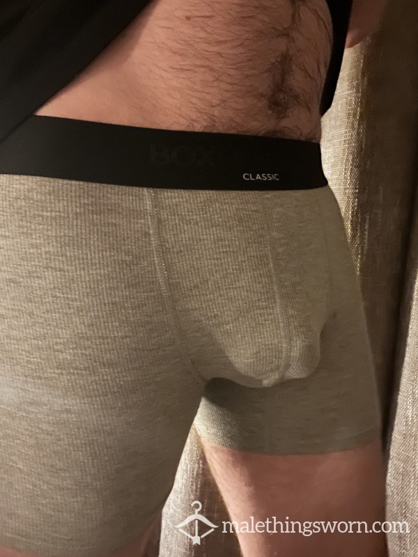 Box Boxers Grey Ribbed (L)