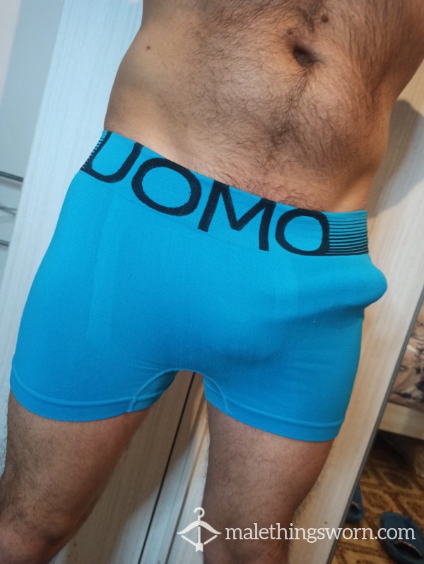 Boxer Blu Azzurri Da Uomo Slip Usati