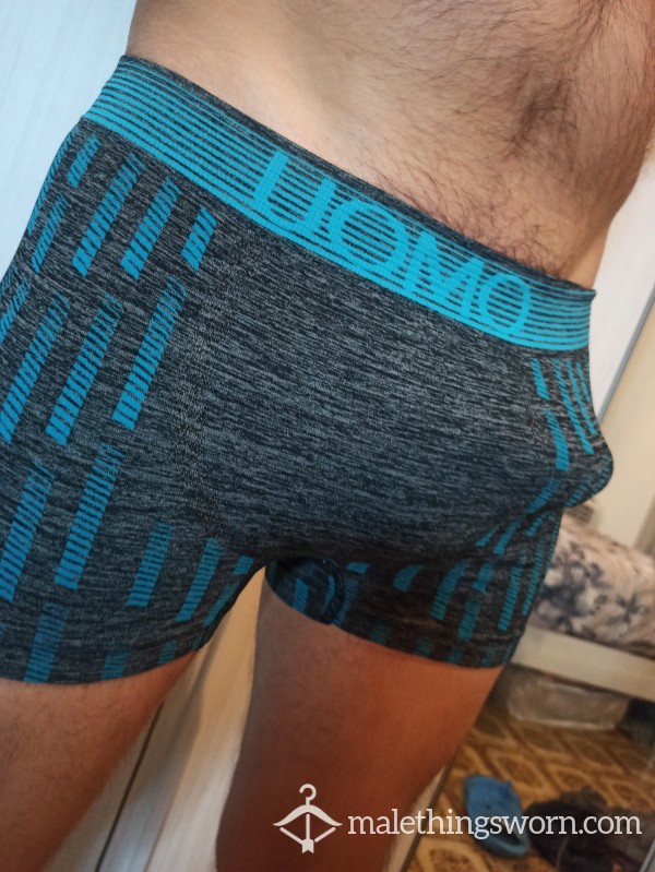 Boxer Da Uomo Grigio E Blu Smelly Pants