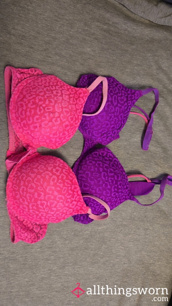 Bra 34b Neon 2 Colors Lace Print