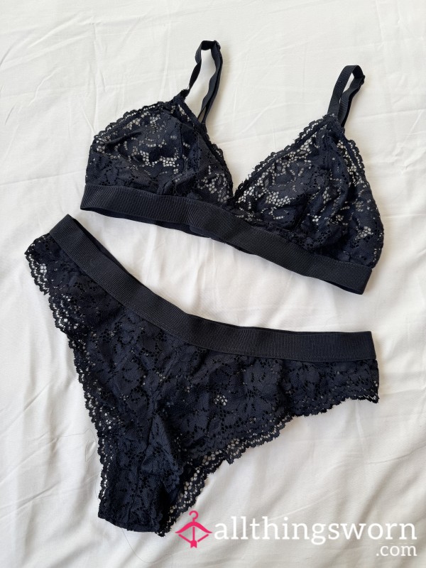 Bralette And Panties Set, 48hr Wear 🖤