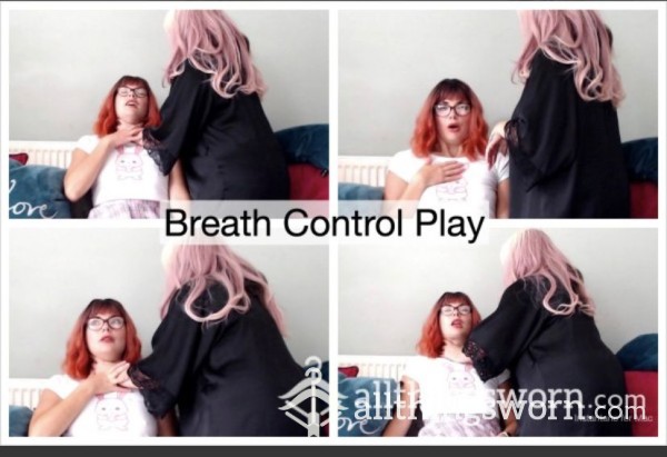 😈🥵 FEMDOM Breath Control Play 🥵😈