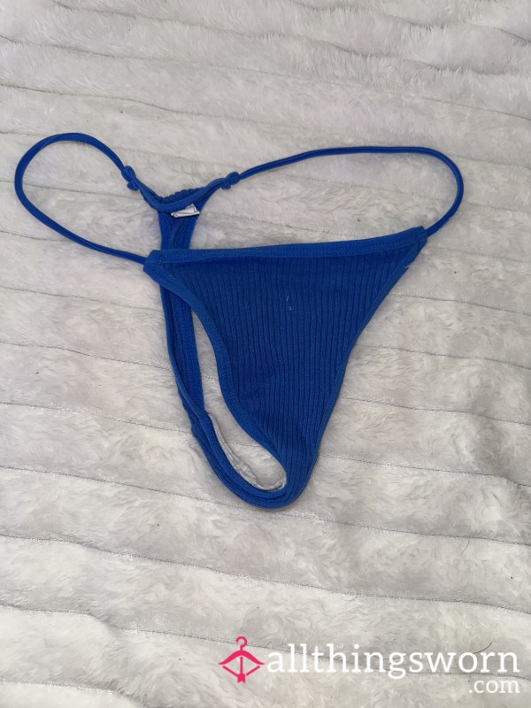 Bright Blue Thong