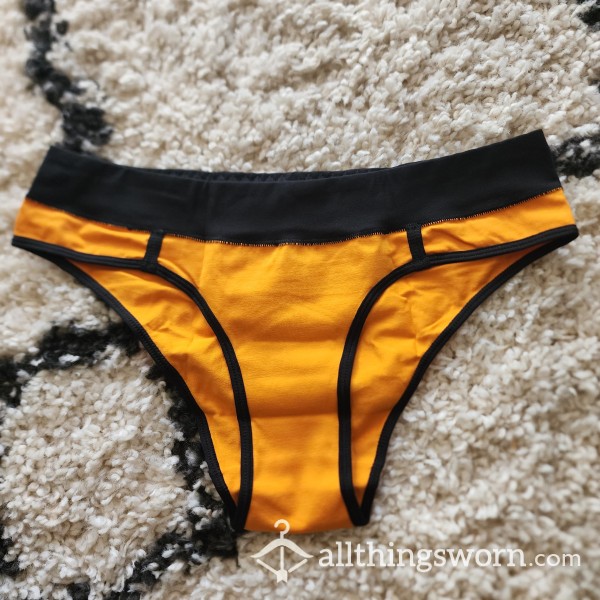 Orange Cheeky Briefs Style