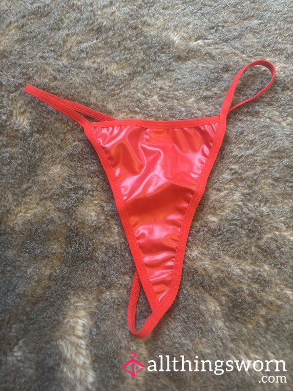 Bright Red S**y G String Panties