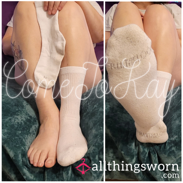 🧦 Soft White FOTL Mid-Calf Socks 🧦