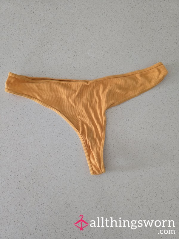 Bright Yellow Thong - Well Loved