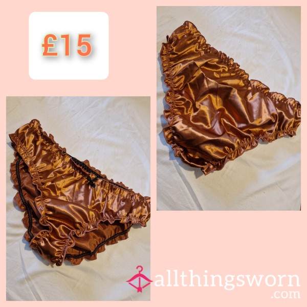 Bronze Satin Full Brief