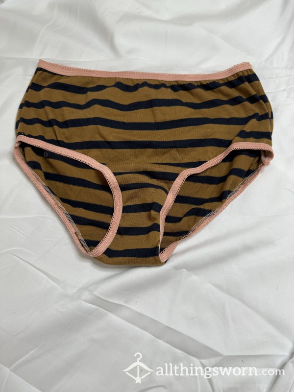 Brown And Black Stripe Cotton Fullback