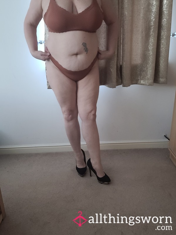 Brown Bra And Knickers