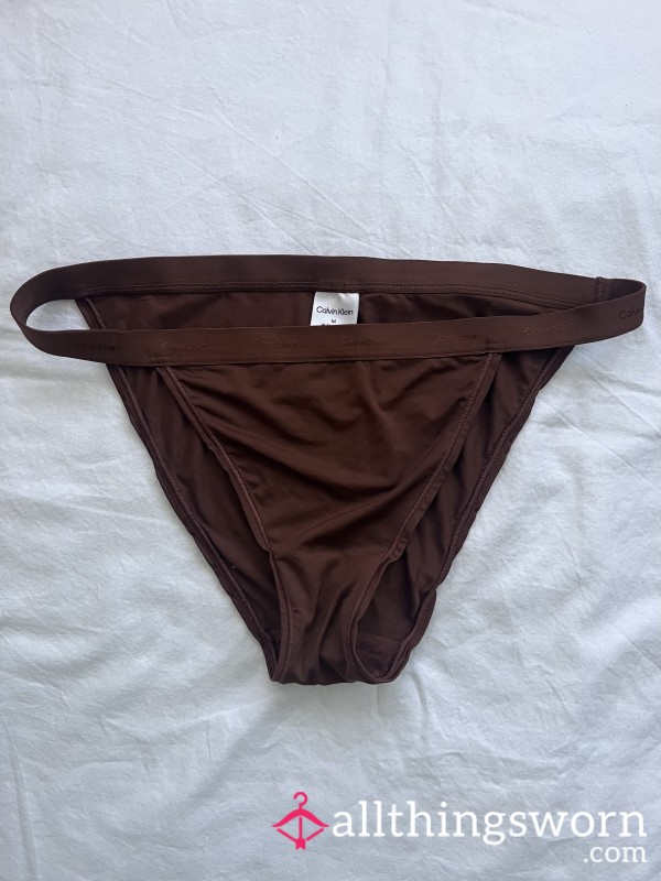 Brown Calvin Klein’s Panties 😛😍🥵💋