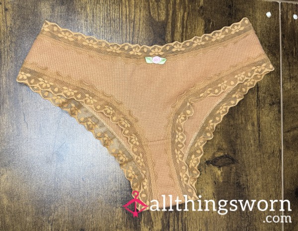 Brown Cotton Thong