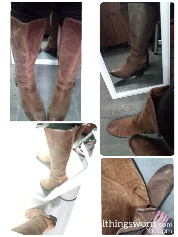 Brown Leather Boots