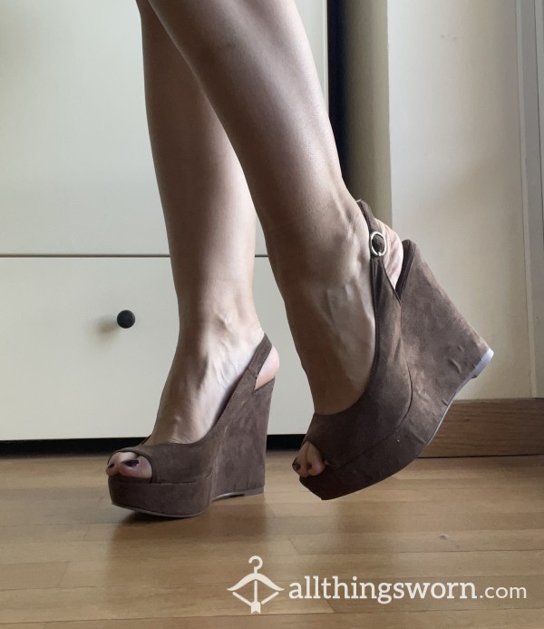 Brown Platform Heels