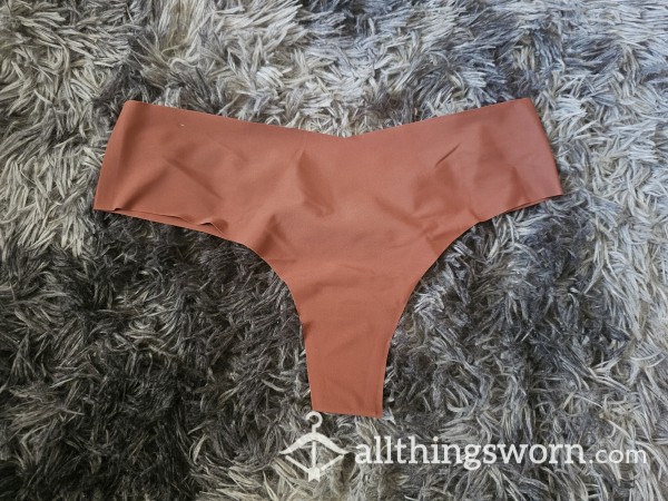 Brown Silky Thong