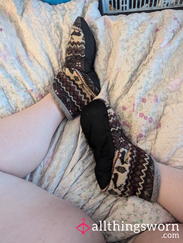 Brown Slipper Socks