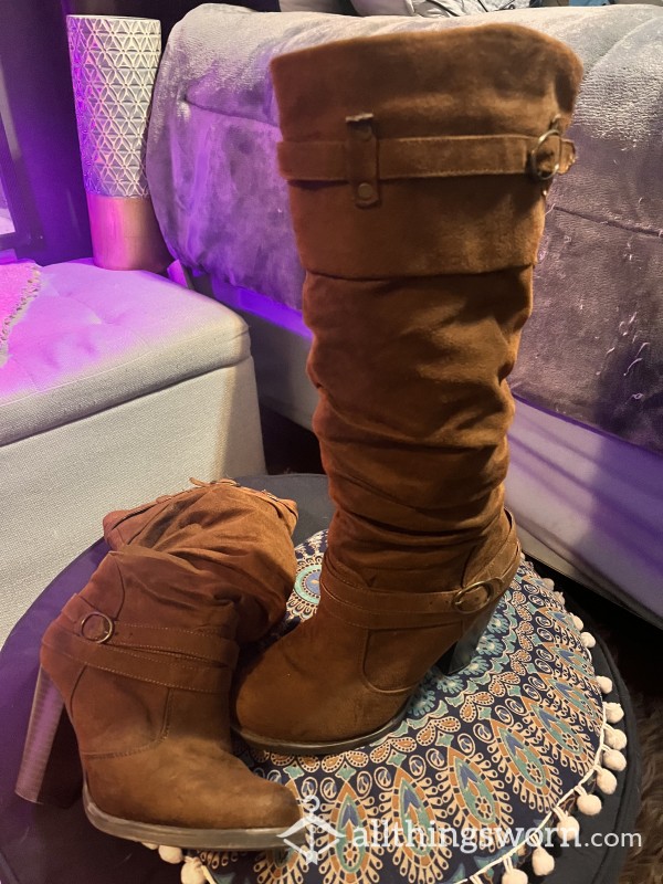 Brown Slouch Boots