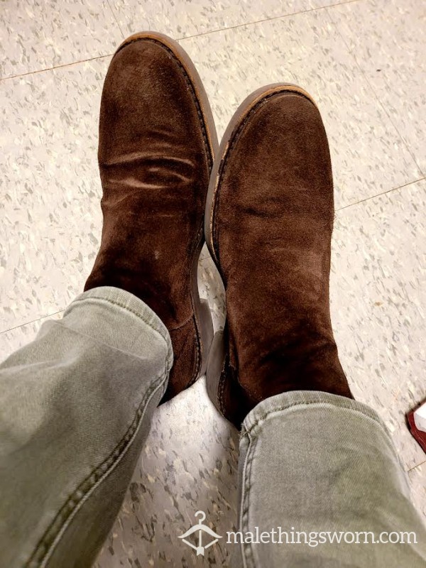 Brown Suede Chelsea Boot