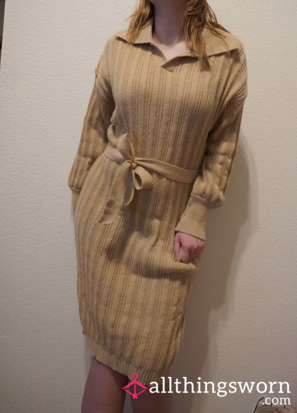 Brown Sweater Dress