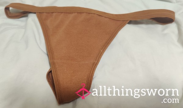 Brown Thong Panty Ready To Be Sniffed