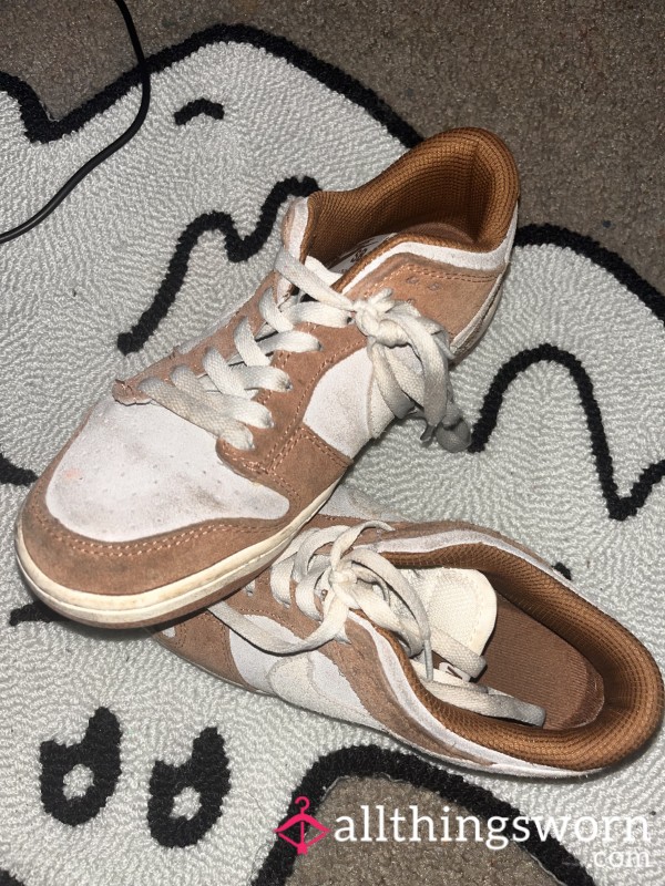 Brown Well Worn Nikes