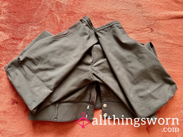 Brown Worn-out Horse Riding Breeches