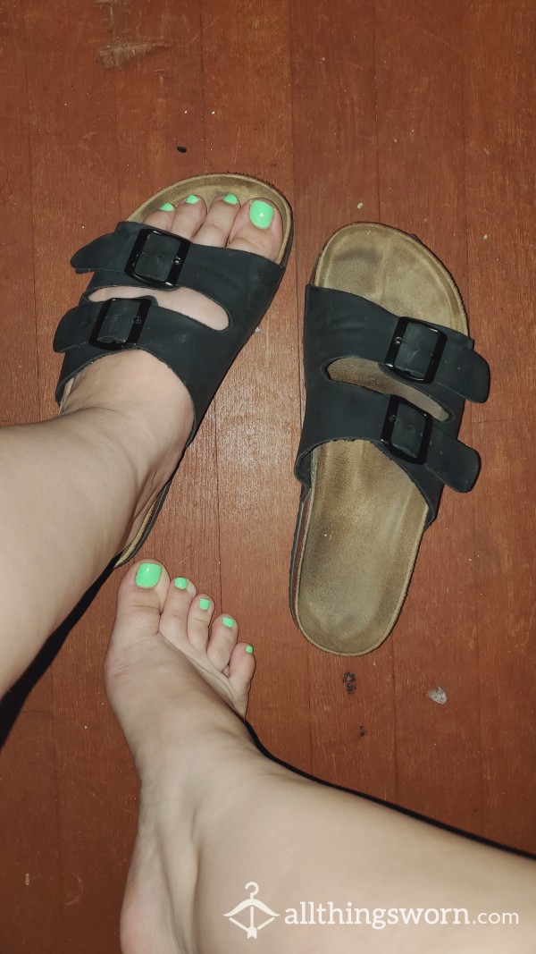 Black Strap Sandals