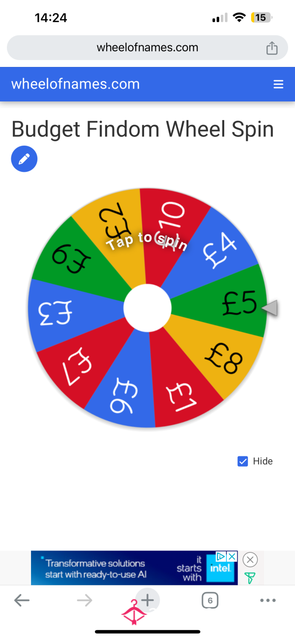 Budget Findom Wheel Spin