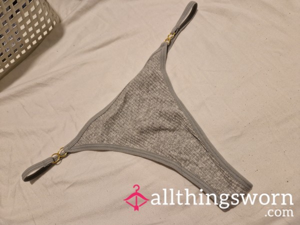 Budget Light Grey Thong