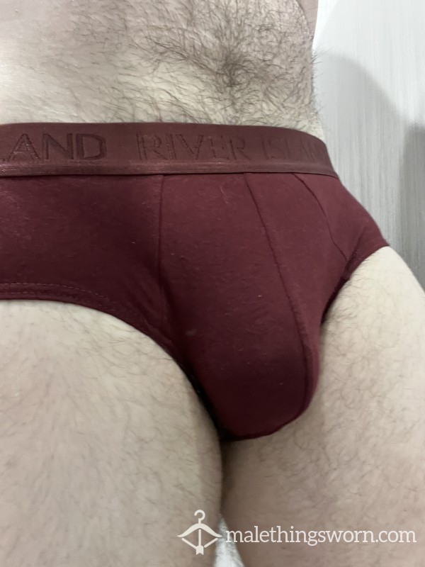 Burgundy River Island Briefs (M)