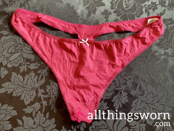 Burgundy Thong