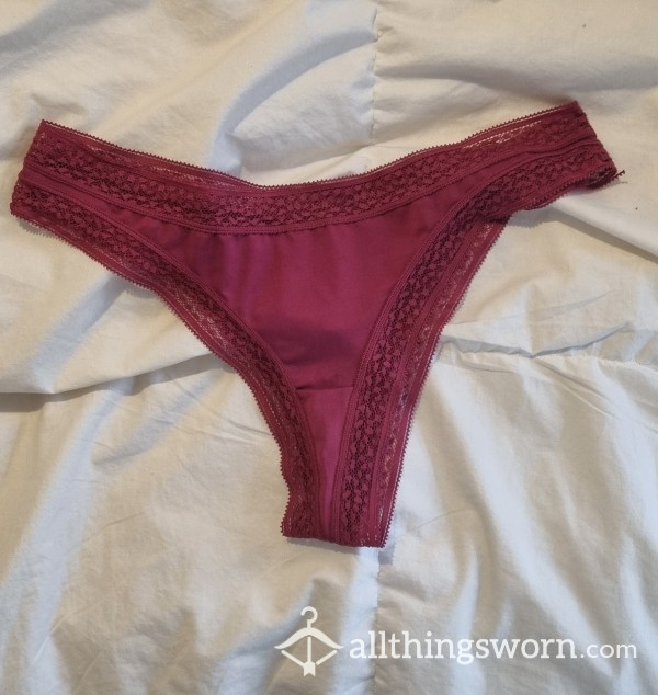 Burgundy Thong 🍑