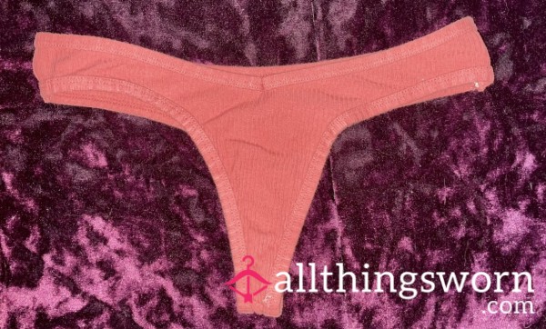 Burnt Orange Cotton Thong