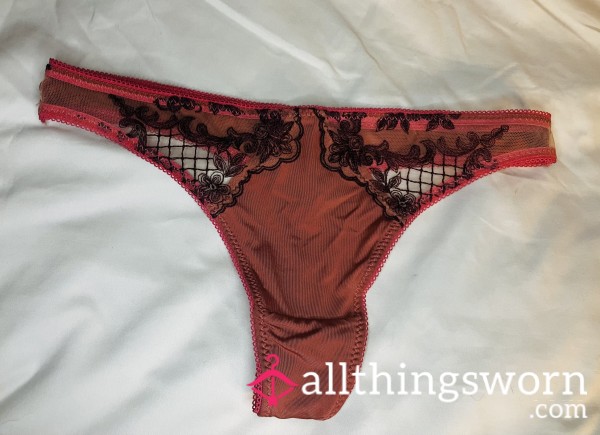 Burnt Orange Thong! Size M