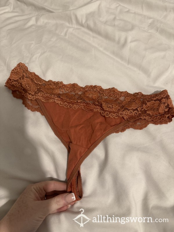 Burnt Orange Well Worn Panties 🧡