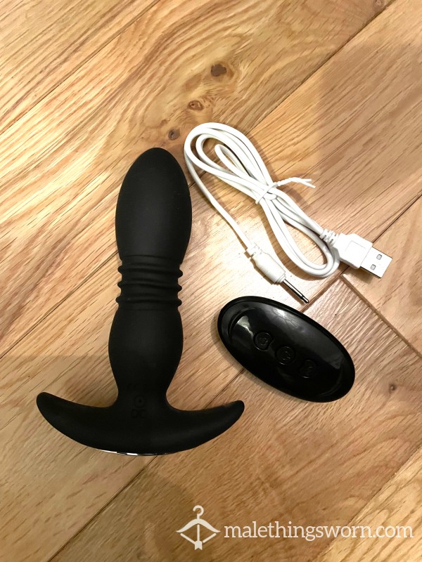 Bu*t F**king Thrusting And Vibrating Prostate Ma**ager Rechargeable With Remote Control - Used