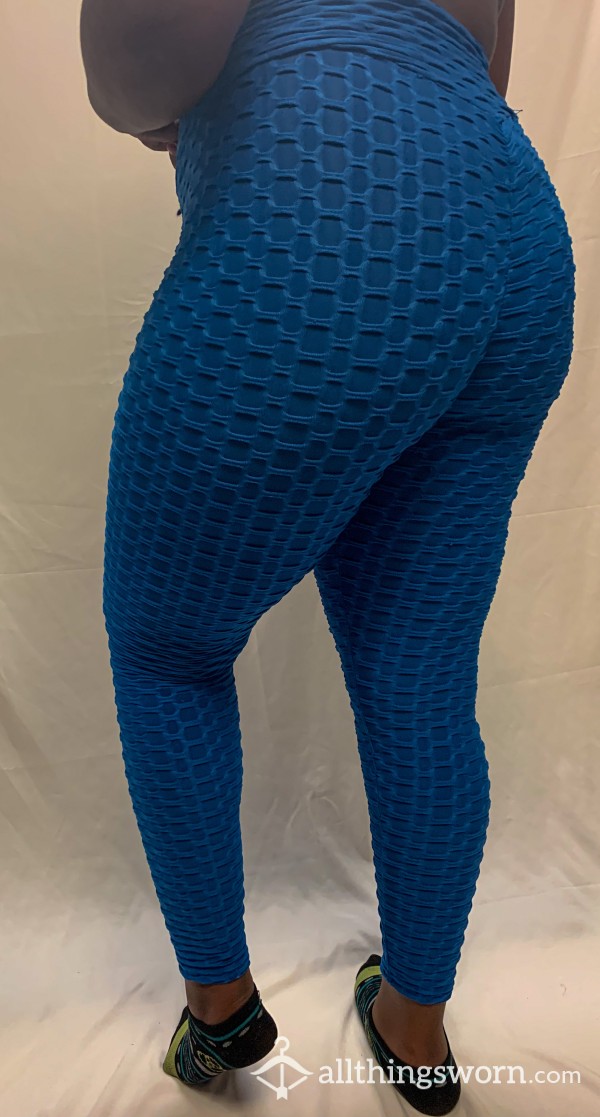 Bu*t Shaping Blue Yoga Pants