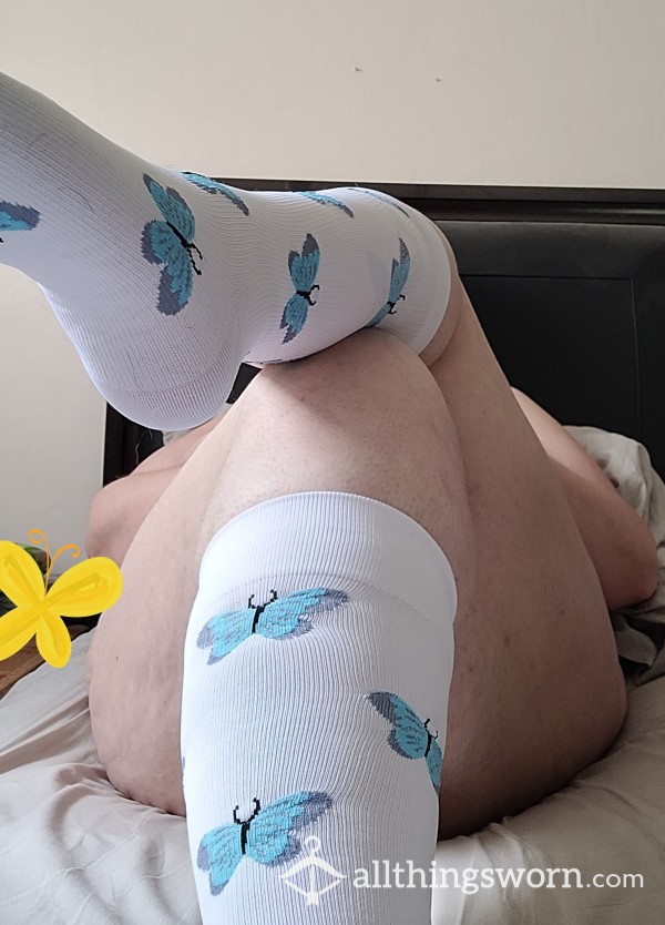 Bu*terfly Knee High Socks From A BBW