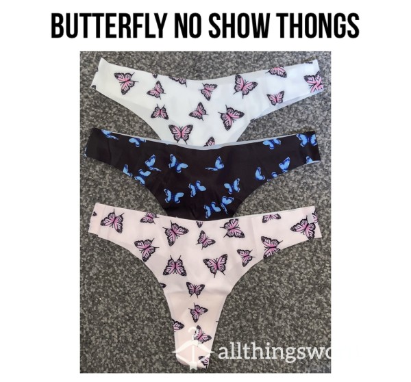 *reduced* Bu*terfly No Show Thongs🦋