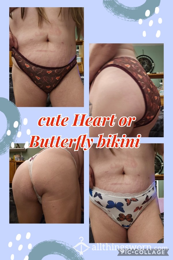 Bu*terfly Or Heart Bikini Panties