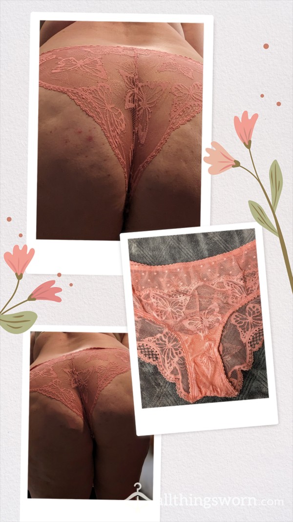 Bu*terfly Pink Lace Panties