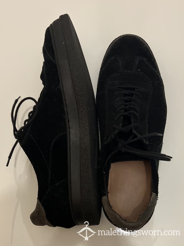 BLACK SUEDE OFFICE SHOES