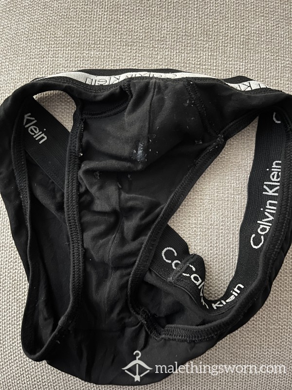 Calvin Black Underwear, C*m & Pi*s